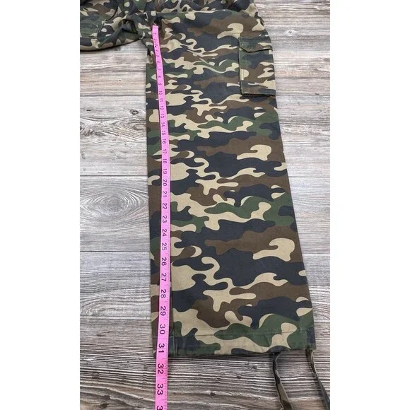 Noiz Camo Cargo Pants Men's 36/31.5 Tactical Streetwear Utility - Picture 13 of 16